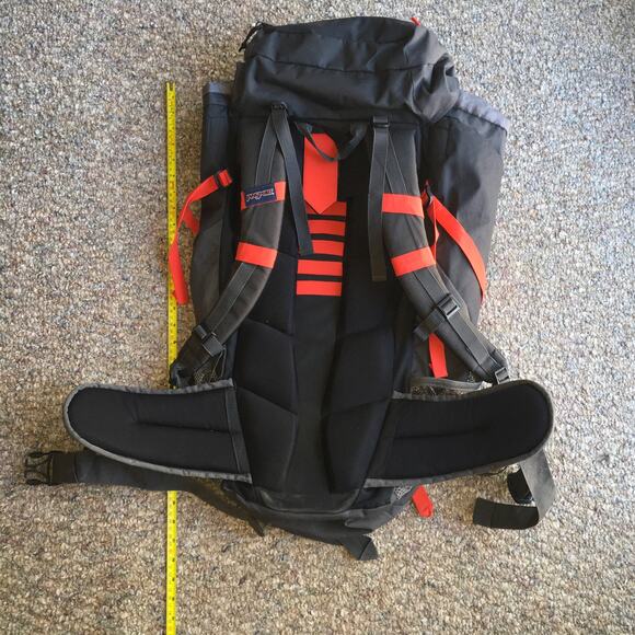 Jansport Katahdin 50 Backpack Grey Red Hiking Outdoor Camping Trail Pack Bag - Picture 5 of 11